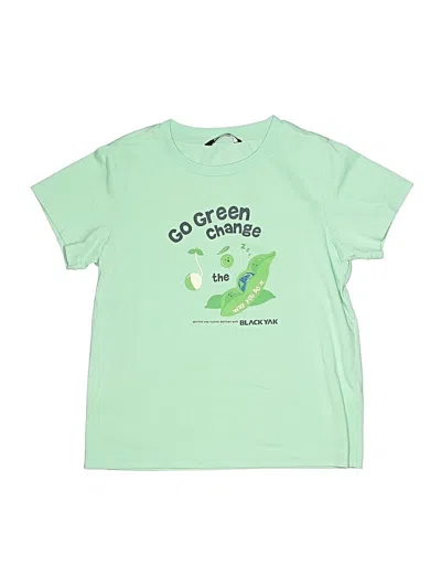 Pre-owned Black Yak Kids' Short Sleeve T-shirt In Green
