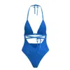 Blackbough Swim Women's Aspen Braided Strap One Piece / Reef Blue In Blue