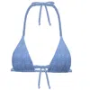 Blackbough Swim Women's Blue Parker Triangle Top / Oceania Crochet In Blue