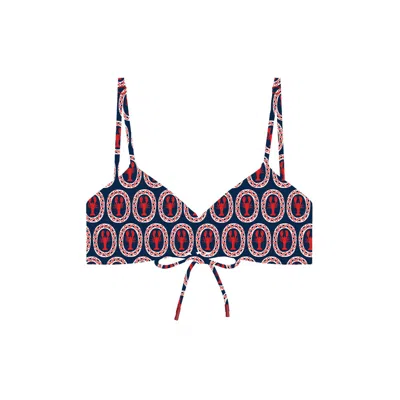 Blackbough Swim Women's Blue Sophia Scrunched Top / Lobsta
