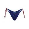 Blackbough Swim Women's Blue Zoey Side-ties Adjustable Bottoms / Heartache Pointelle In Blue