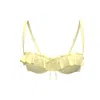 Blackbough Swim Women's Debi Ruffled Underwire Top / Butter Yellow In Yellow