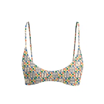 Blackbough Swim Women's Mila Deep Scoop Neck Top / Conch Crush