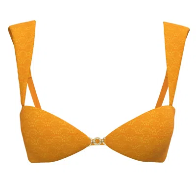 Blackbough Swim Women's Orange Jasmine Bralette Top / Mango