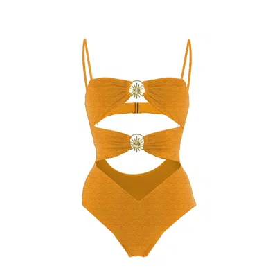 Blackbough Swim Women's Orange Kaia Cut-out One Piece / Mango