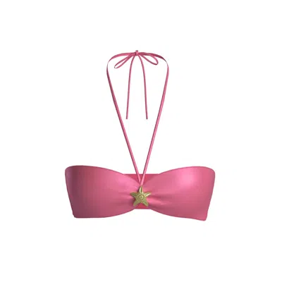 Blackbough Swim Women's Pink Ariel Tie-back Top / Beso