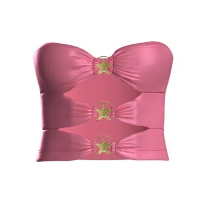 Blackbough Swim Women's Pink Dosia Cut-out Tube Top / Beso