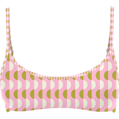 Blackbough Swim Women's Pink Lydia Scoop Neck Top / Slopes