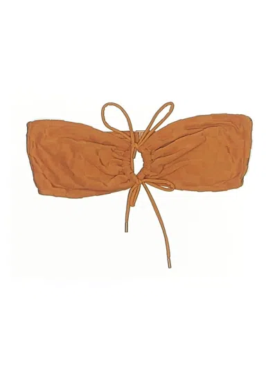 Pre-owned Blackbough Swimsuit Top Brown Swimwear