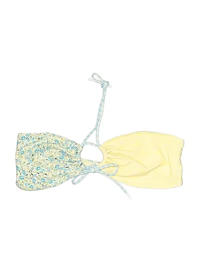 Pre-owned Blackbough Swimsuit Top Yellow Swimwear