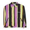 Blackeyepatch Striped Denim Jacket - Black