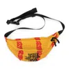 Blackeyepatch Yellow As Advertised Label Textile Waist Pouch In Yellow