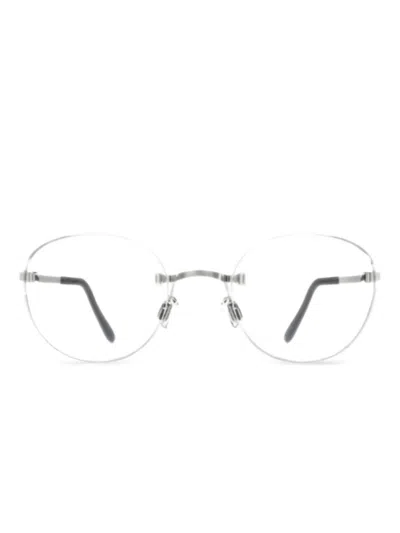 Blackfin Aero A-m 圆框眼镜 In Silver