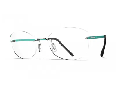 Blackfin Aero Loop B2-p1 Rimless Eyeglasses In Green