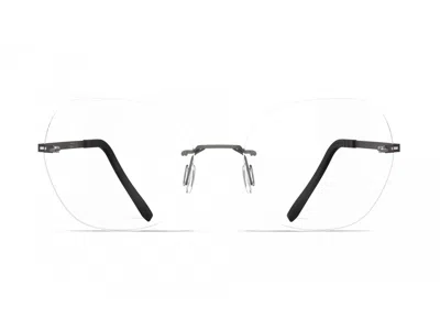 Blackfin Aero Loop B2-p1 Rimless Eyeglasses In Metallic