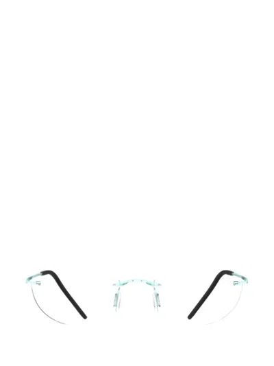 Blackfin Aero Loop 椭圆形框眼镜 In Blue