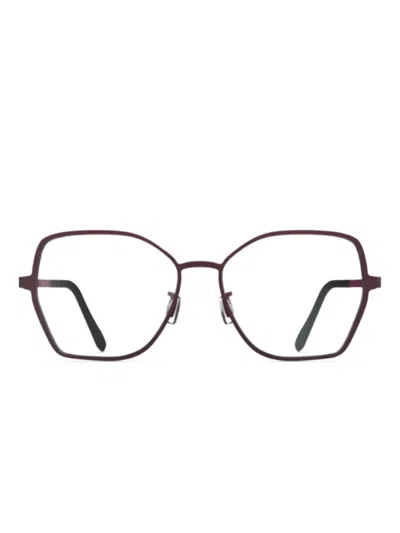 Blackfin Antigua Brille Mit Geometrischem Gestell In Red
