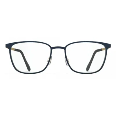 Blackfin Bf1050 Skagen Rectangular Beta Titanium Eyeglasses With Gold Accents In Neutral