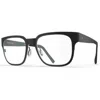 Blackfin Bf1052 Nantucket Thin Rectangular Black Eyeglasses With Beta Titanium Alloy Frame In White