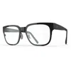 Blackfin Bf1052 Nantucket Thin Rectangular Black Eyeglasses With Beta Titanium Alloy Frame In White