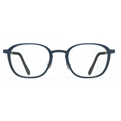Blackfin Bf1053 Lofoten Modern Rectangular Blue Eyeglasses With Titanium Frame In Purple