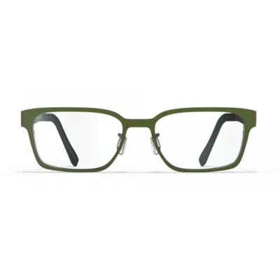 Blackfin Bf1059 Mayne Rectangular Beta Titanium Eyeglasses With Matte Olive Finish In Green