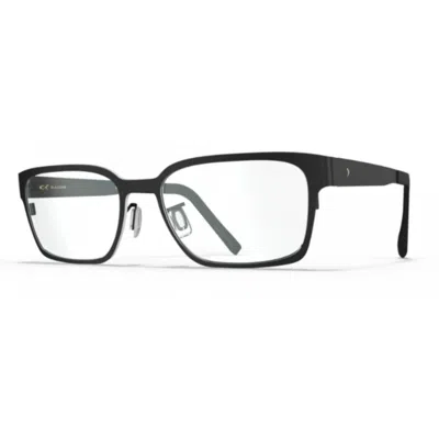 Blackfin Bf1059 Mayne Sleek Rectangular Frame Eyeglasses With Matte Black Finish In Green