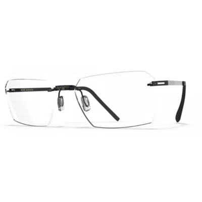 Blackfin Bf1071 Aero Loop B2-p1 Rimless Rectangular Sunglasses With Adjustable Nose Pads In Orange