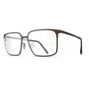 Blackfin Bf1083 Cobalt Rectangular Beta-titanium Eyeglasses With Adjustable Nose Pads In Pattern