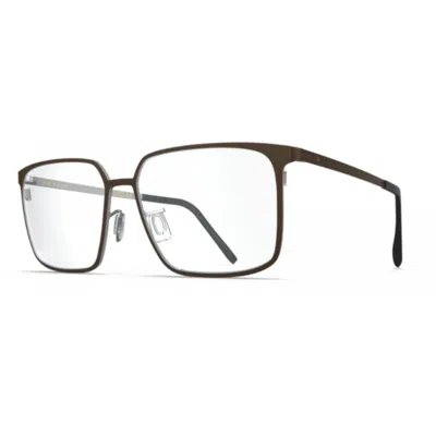 Blackfin Bf1083 Cobalt Rectangular Beta-titanium Eyeglasses With Adjustable Nose Pads In Pattern