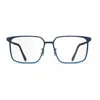 Blackfin Bf1083 Cobalt Rectangular Frame Eyeglasses In Gradient Blue In Blue