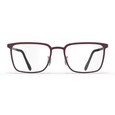 Blackfin Bf1084 Dover Rectangular Burgundy Eyeglasses With Adjustable Nose Pads In White