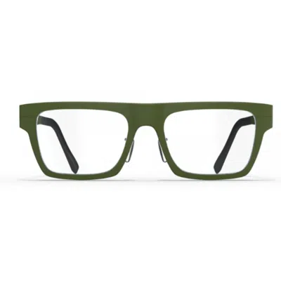 Blackfin Bf1089 Knightsbridge Matte Olive Green Rectangular Frame Eyeglasses