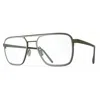 Blackfin Bf868 Ventura Rectangular Frame Eyeglasses With Double Bridge Design In Green