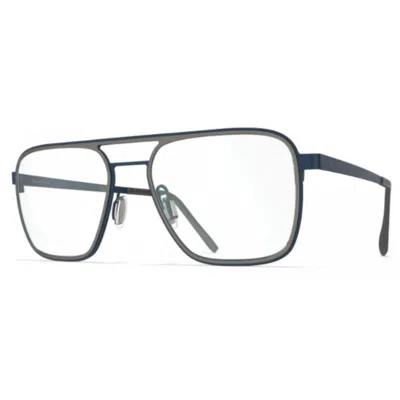 Blackfin Bf868 Ventura Rectangular Titanium Beta Sunglasses With Double Bridge Design In Green