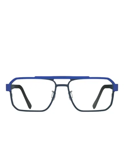Blackfin Camano Square-frame Glasses In Blue