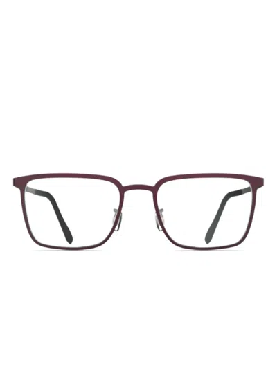 Blackfin Dover Brille Mit Eckigem Gestell In Red