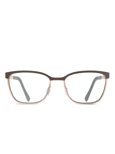 Blackfin Ellis Beach 几何形框眼镜 In Brown