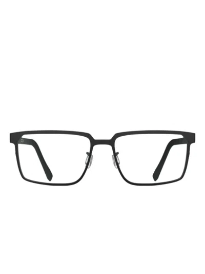 Blackfin Fairbanks Rectangle-frame Glasses In Black