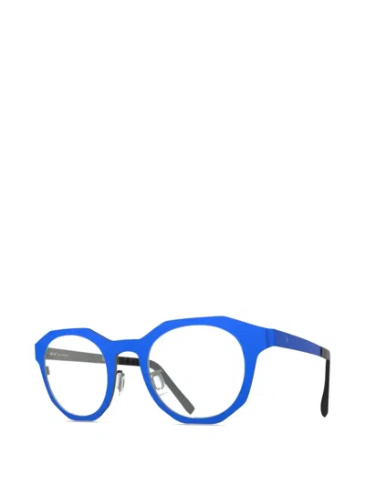 Blackfin Fire Geometric-frame Glasses In Blue