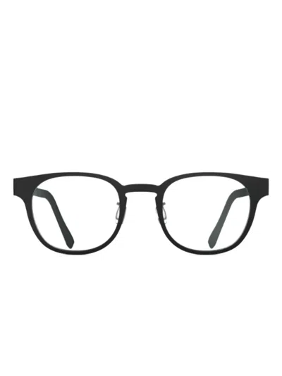 Blackfin Key Largo Round-frame Glasses In Black