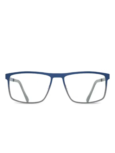 Blackfin Kingston 长方形框眼镜 In Blue