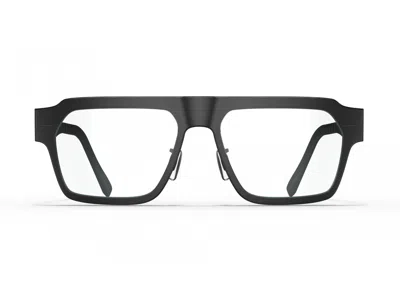 Blackfin Matte Black Gotham Oversized Titanium Glasses