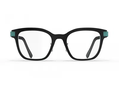 Blackfin Matte Black Hilo Square Glasses In White