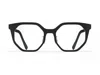Blackfin Matte Islay Hexagonal Glasses In Black