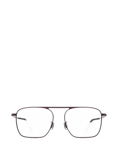 Blackfin Palisades Rectangle-frame Glasses In Red