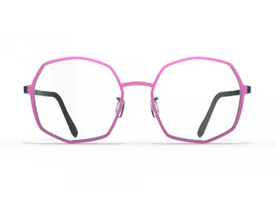 Blackfin Red Sable Geometric Eyeglasses In White