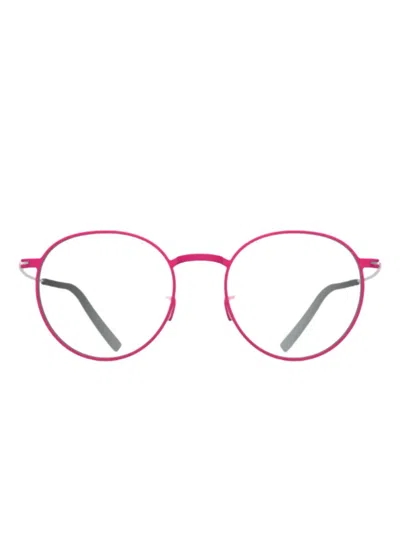 Blackfin Round-frame Glasses In Pink