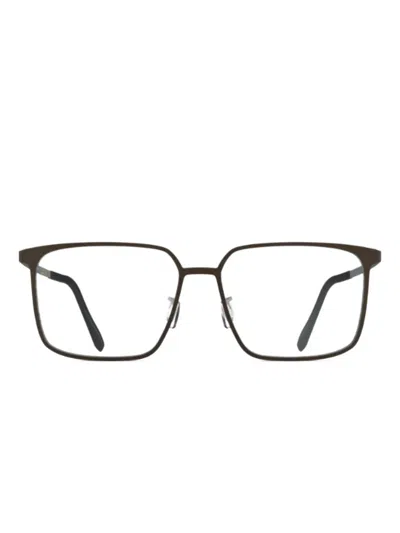 Blackfin Square Glasses In Brown