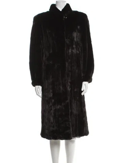 Pre-owned Blackglama Mink Fur Coat In Black
